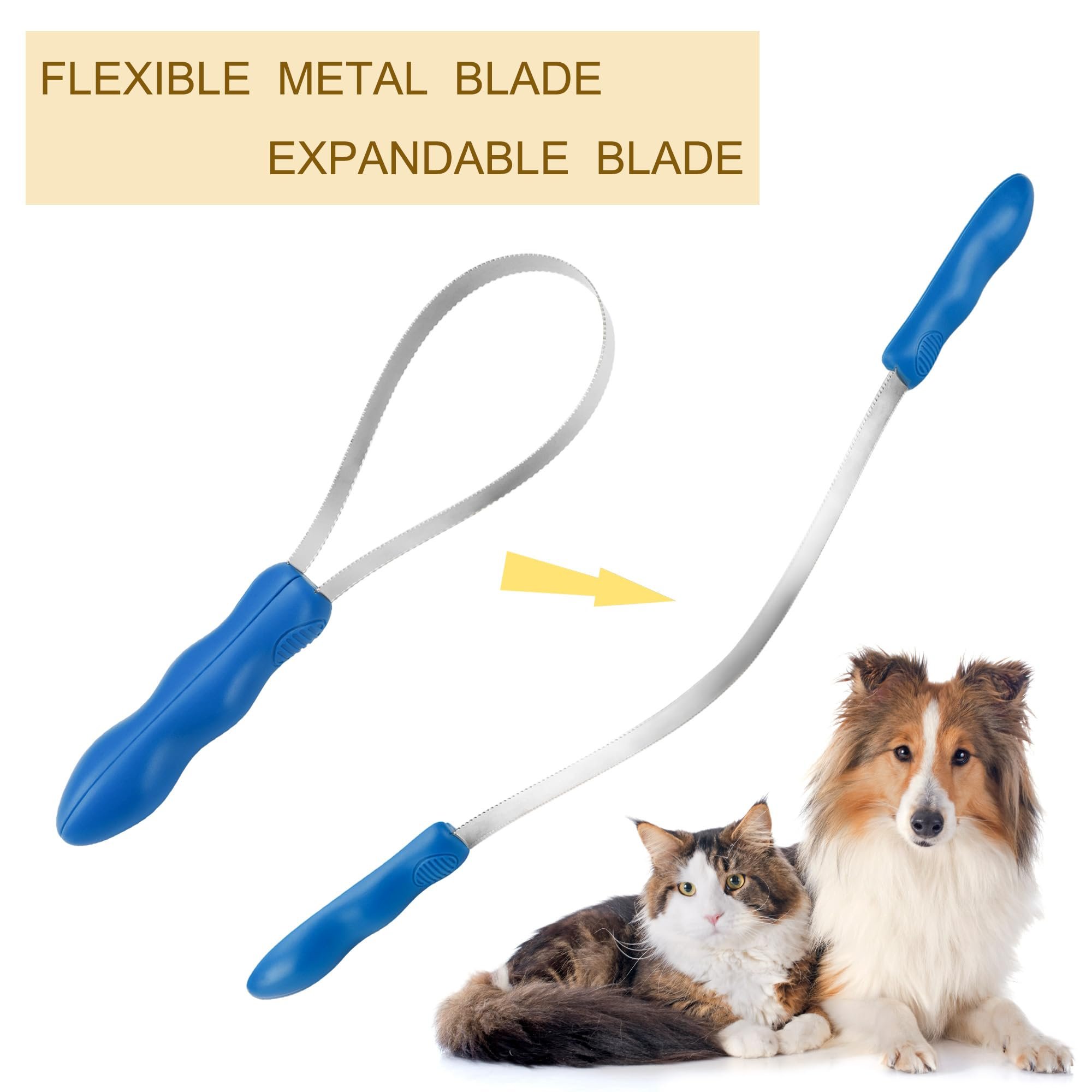 Dual-Sided Shedding Blade Pet Hair Brush