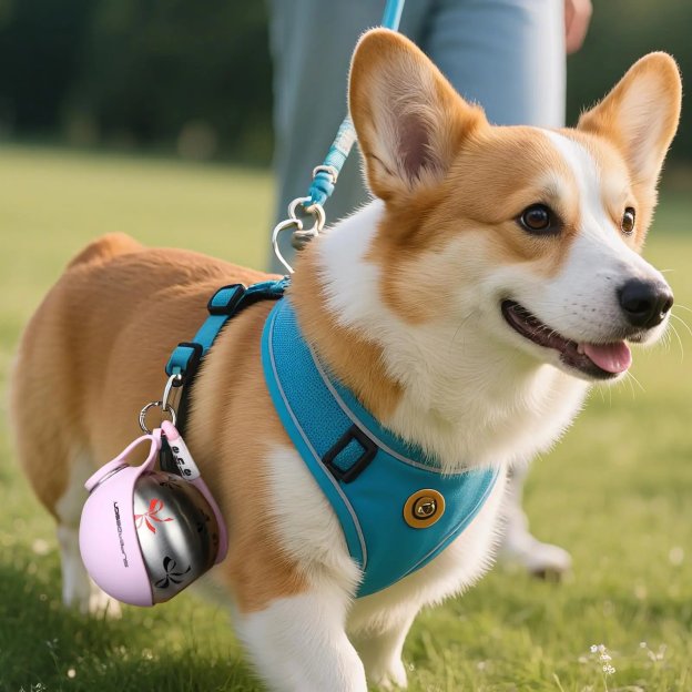 💪 SELLING FAST! 49% OFF 🐾 2-in-1 Stainless Steel Portable Dog Travel Bottle & Bowl