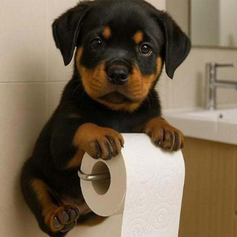 Dog Toilet Paper Roll Holder