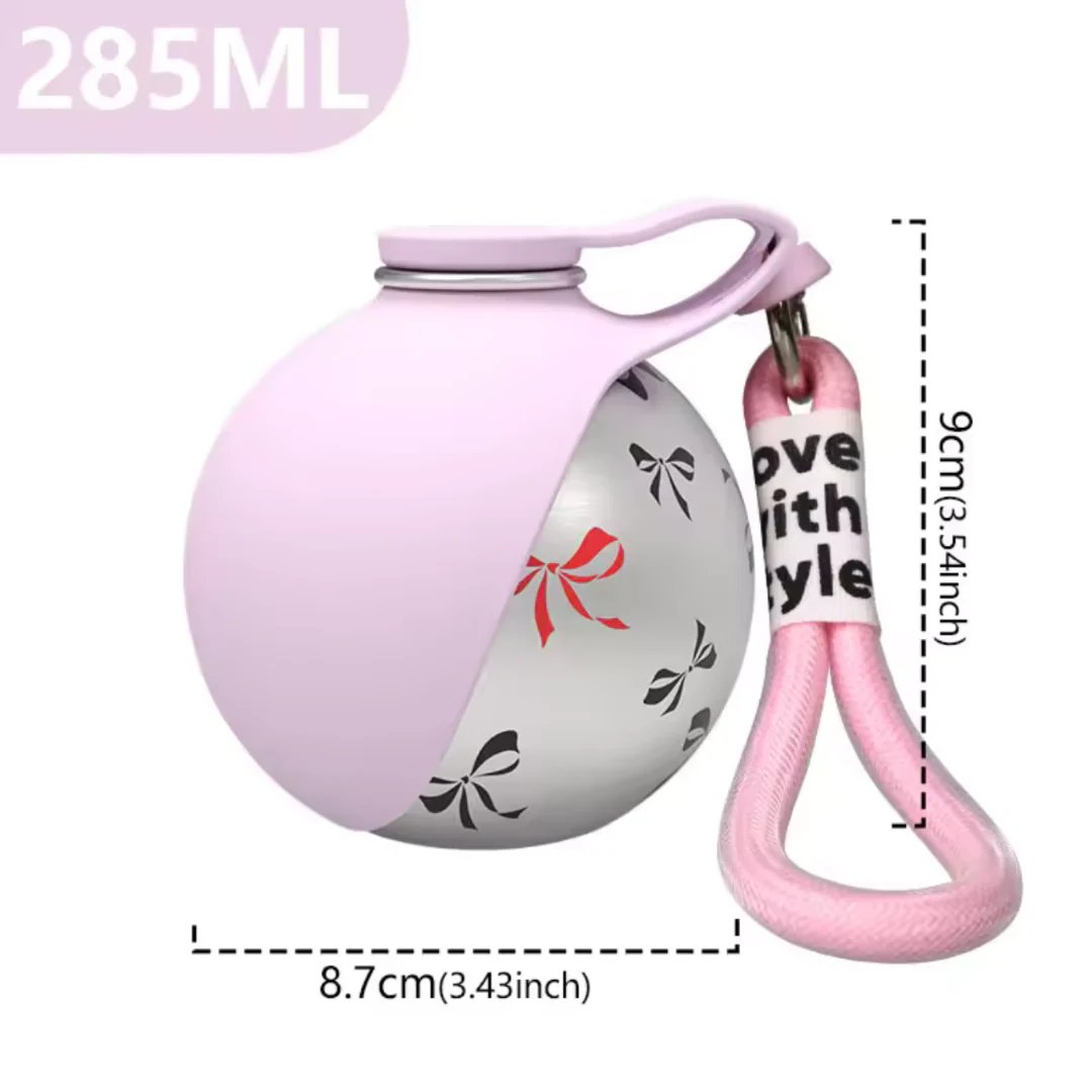 💪 SELLING FAST! 49% OFF 🐾 2-in-1 Stainless Steel Portable Dog Travel Bottle & Bowl