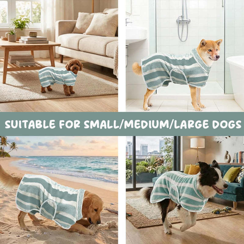🐶 Pet Quick-Dry Bathrobe Towe