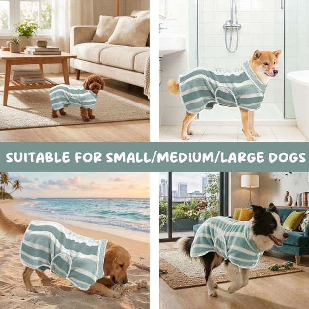 🐶 Pet Quick-Dry Bathrobe Towe