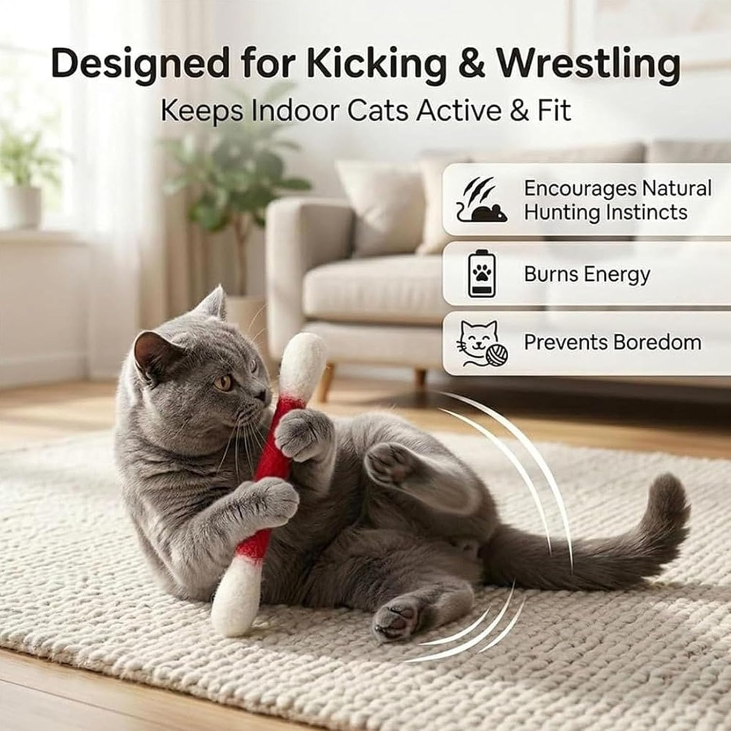 Cotton Swabs Cat Toys with Catnip🐱✨