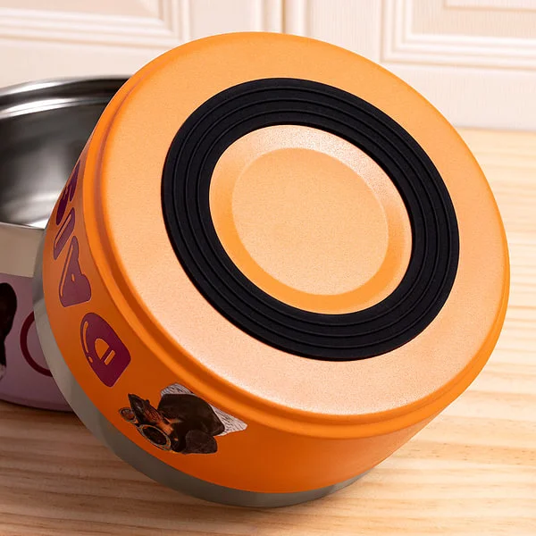 Personalized Pet Photo Food-grade Stainless Steel Dog Cat Bowl