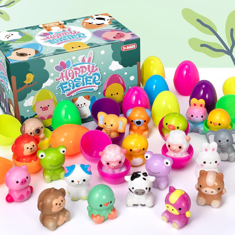 🔥HOT SALE 49% OFF-12/24Pcs Prefilled Easter Eggs, Filled with Slow Rising Squishy Toys