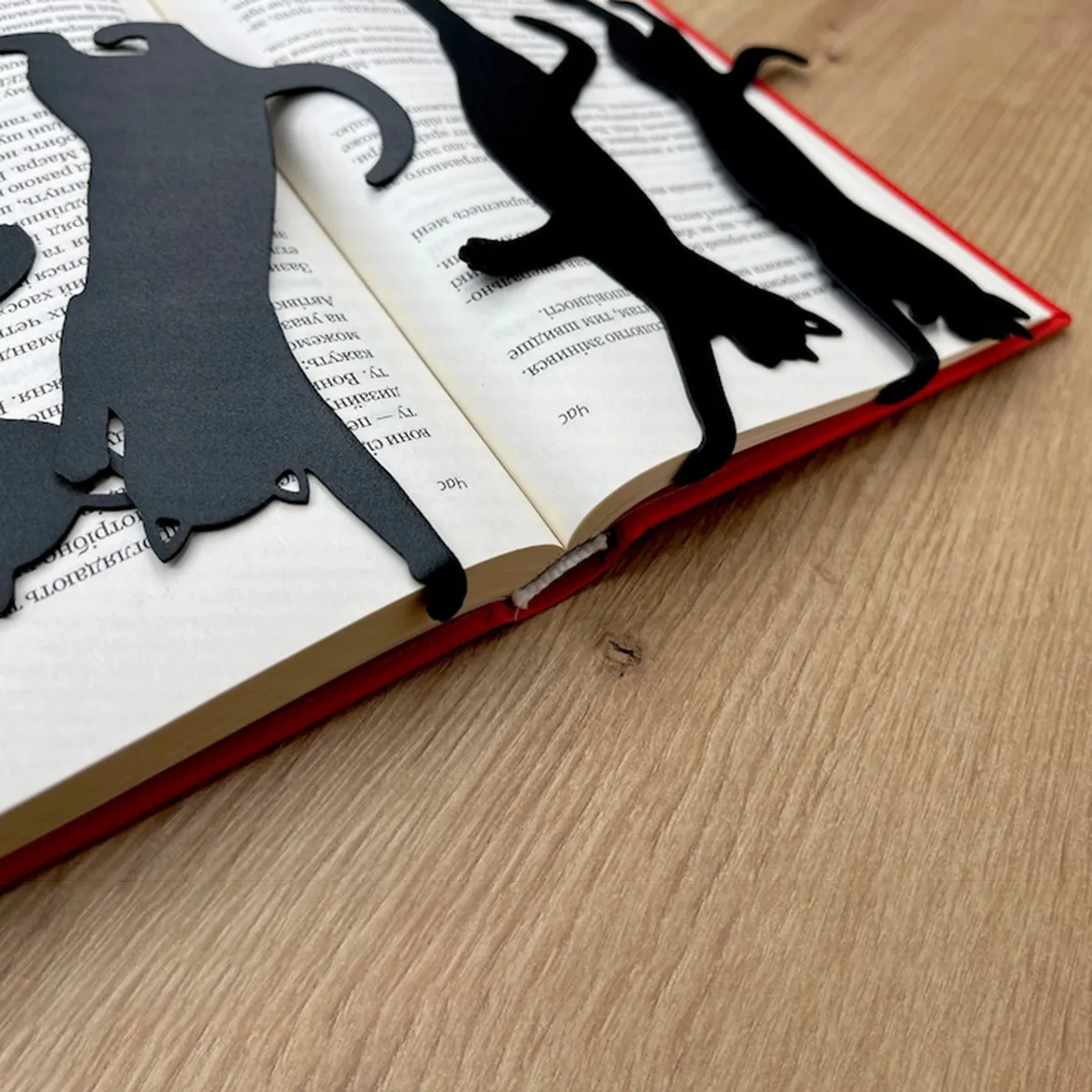 😹5Pcs Metal Cat bookmark