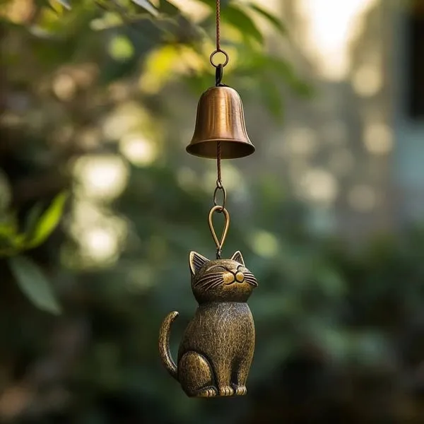🔥Stock Alert: Only 100 Pieces Left! - 🐱Handmade Retro Cat Wind Chime
