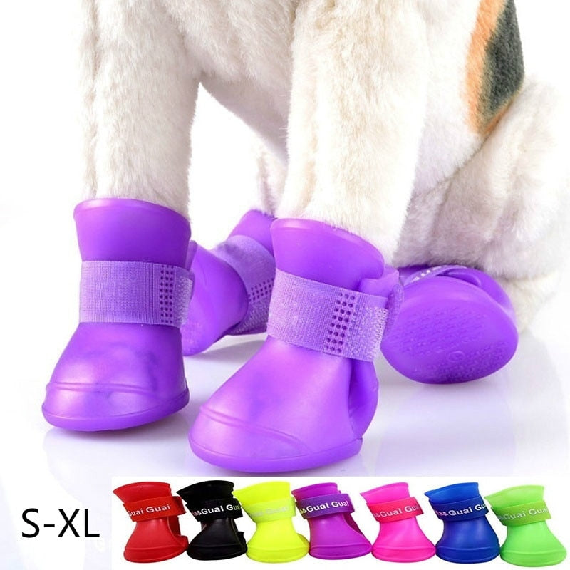 4 PCS Waterproof Boots For Cats and Dogs - Perfect For Outdoor Adventures!