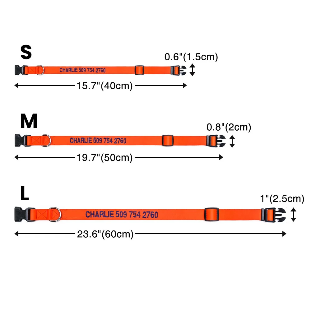 Personalized Multicolor Adjustable Reflective Strips Dog Collar