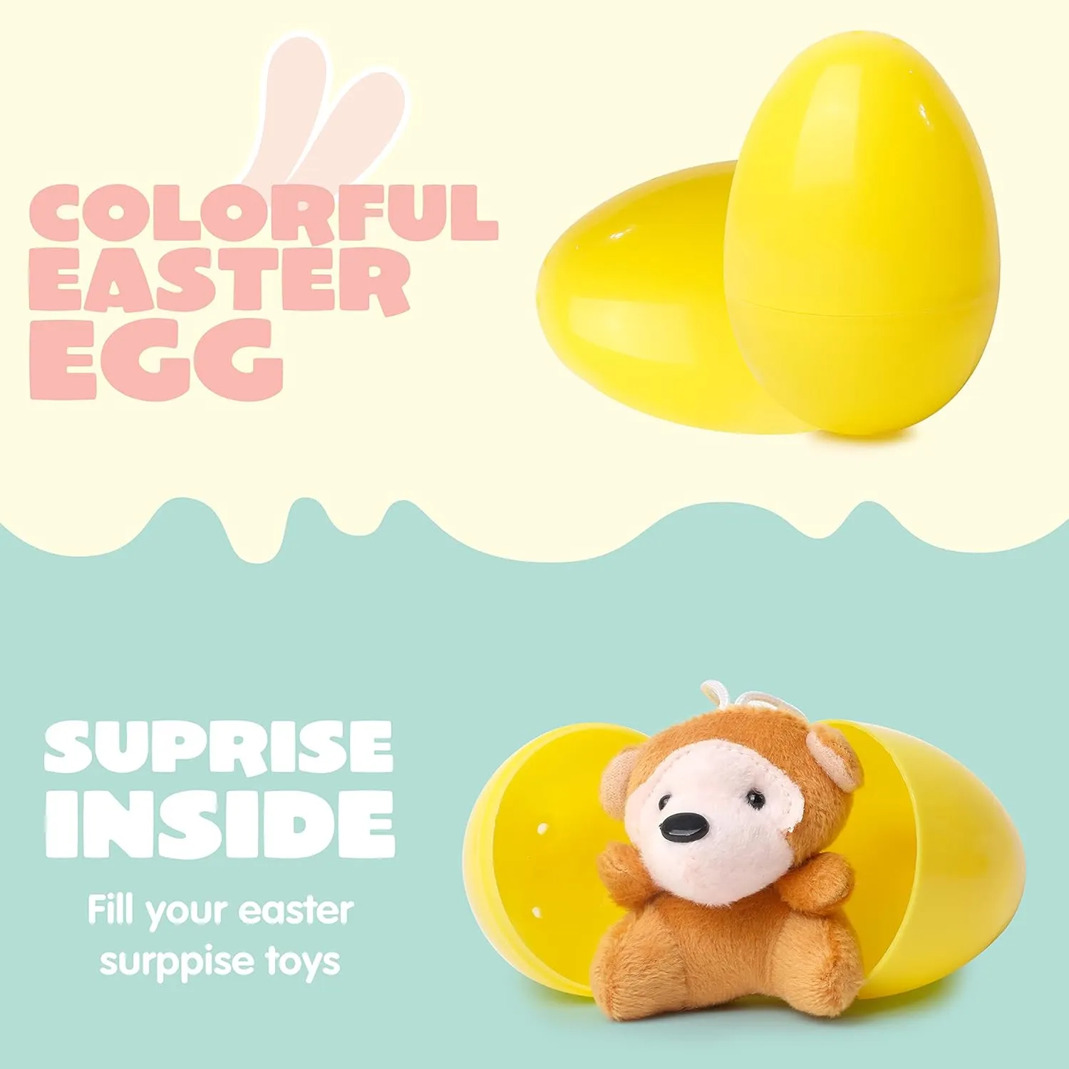 🔥HOT SALE 49% OFF-12/24/36 Pcs Prefilled Easter Eggs, Filled with Plush Animal Toys
