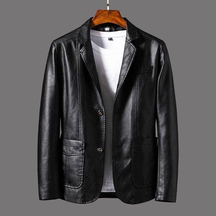 Men's Classic Style Leather Jacket