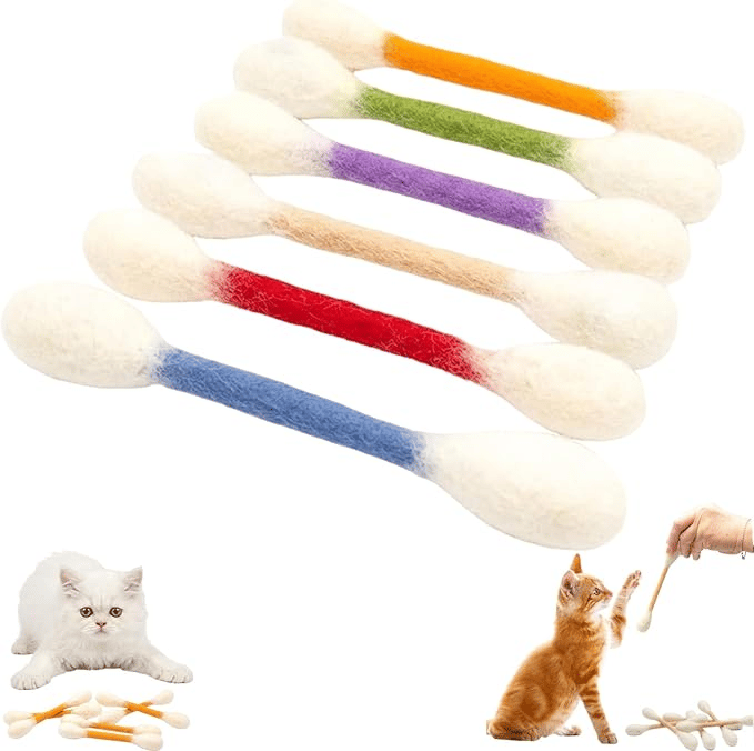 Cotton Swabs Cat Toys with Catnip🐱✨