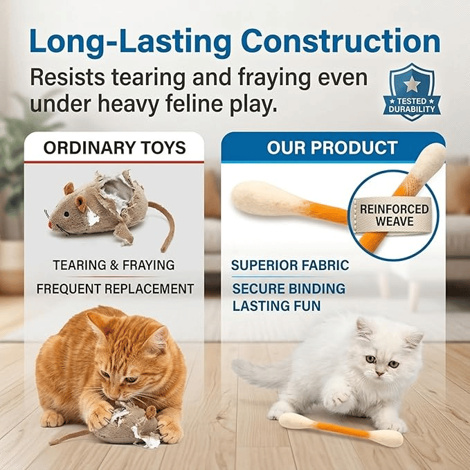 Cotton Swabs Cat Toys with Catnip🐱✨