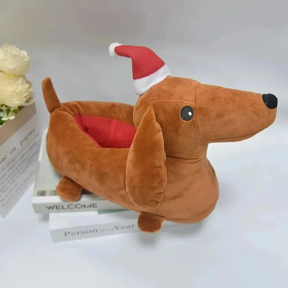 Dachshund Plush Slippers