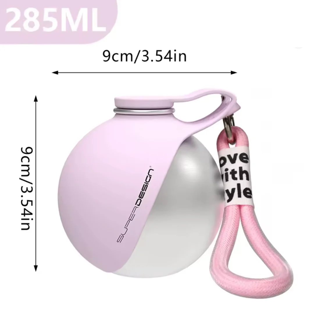 💪 SELLING FAST! 49% OFF 🐾 2-in-1 Stainless Steel Portable Dog Travel Bottle & Bowl