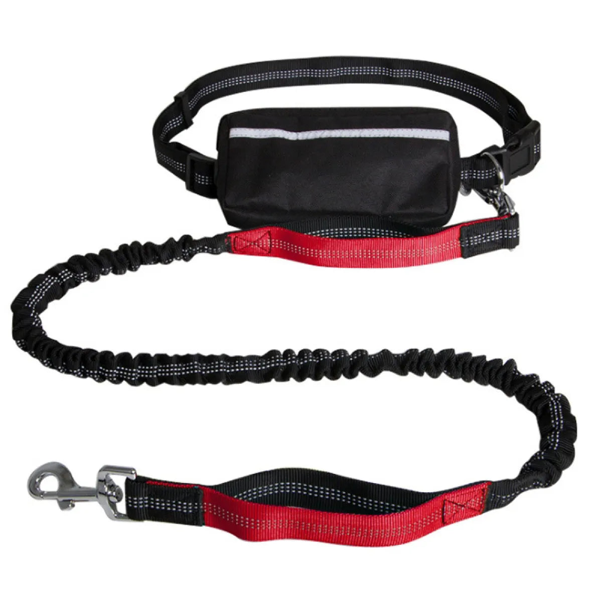 Hands-Free Reflective Dog Leash with Waist Zipper Pocket