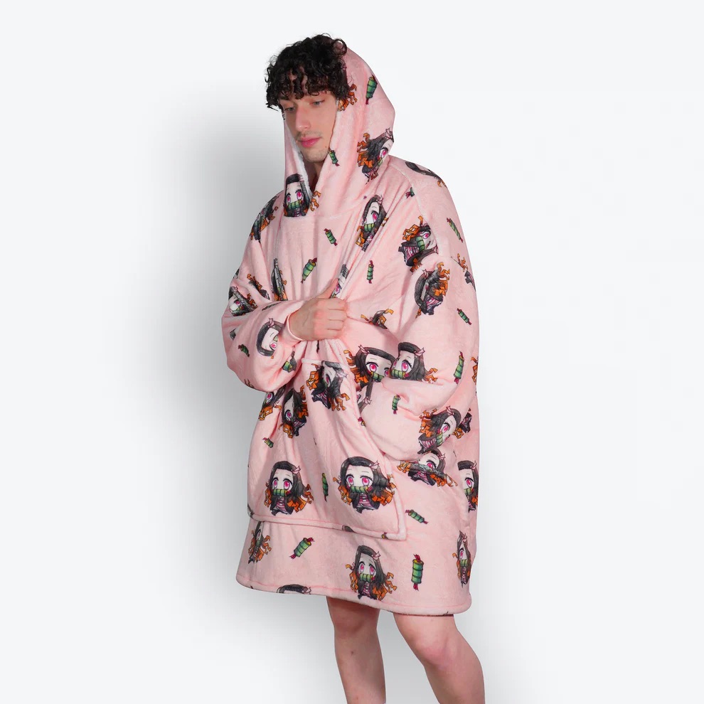 Nezuko Wearable Blanket Hoodie ANIME ECHO