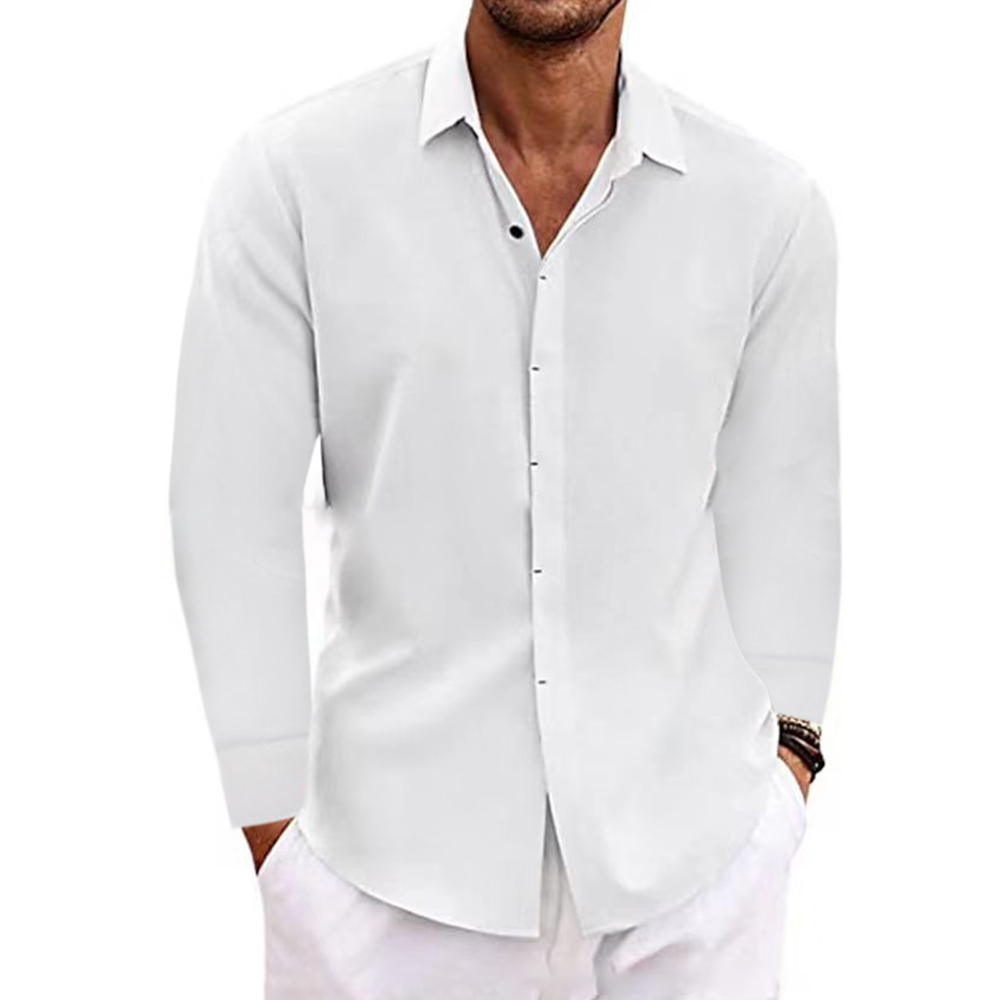 Shobous Men's Classic Button-up Shirt