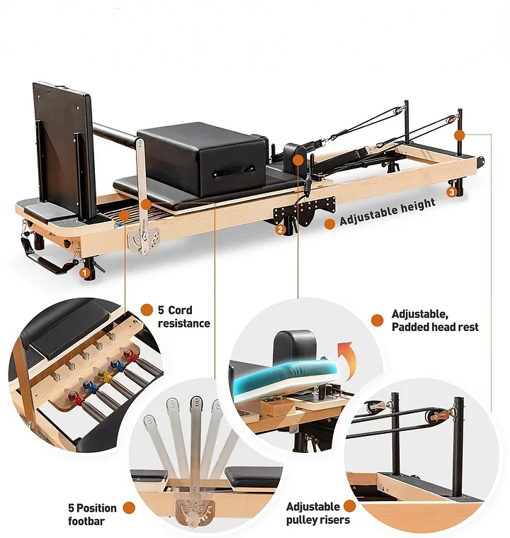 Foldable Pilates Reformer A3 - Ciga Pilates