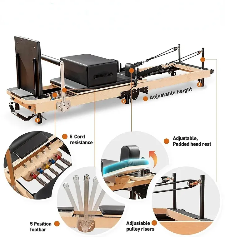 Foldable Pilates Reformer A3 - Ciga Pilates