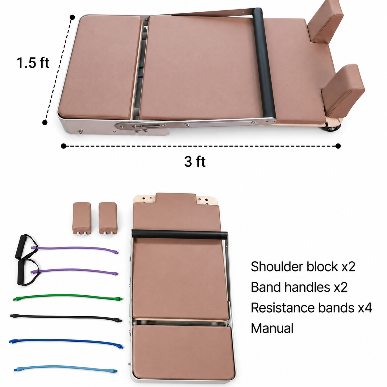 FlowFold™ Home Pilates Reformer