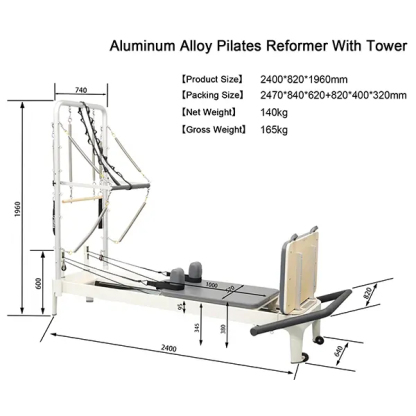 Studio Pilates Reformer With Tower X1 Pro