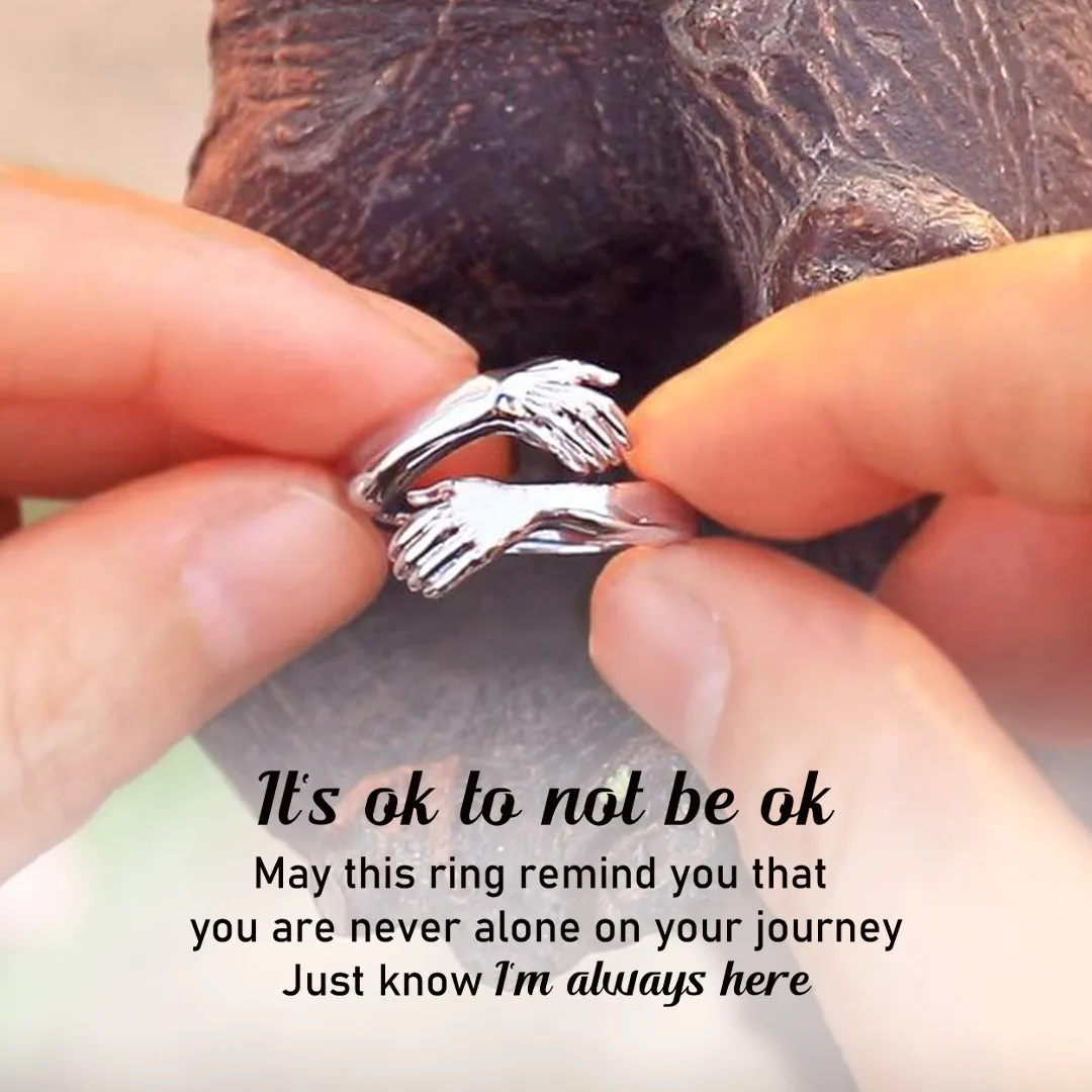For Love -It's Ok To Not Be Ok HUG RING