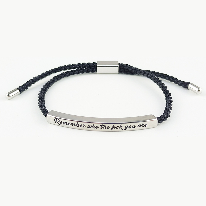 For My Son- Remember Who The Fuck You're Tube Bracelet