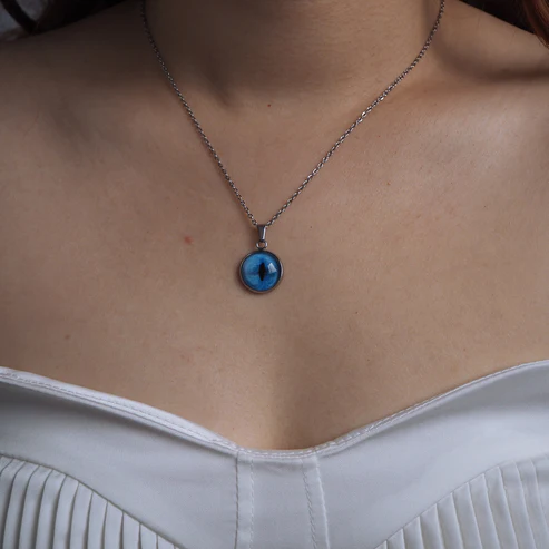 Custom Pet Eye Necklace