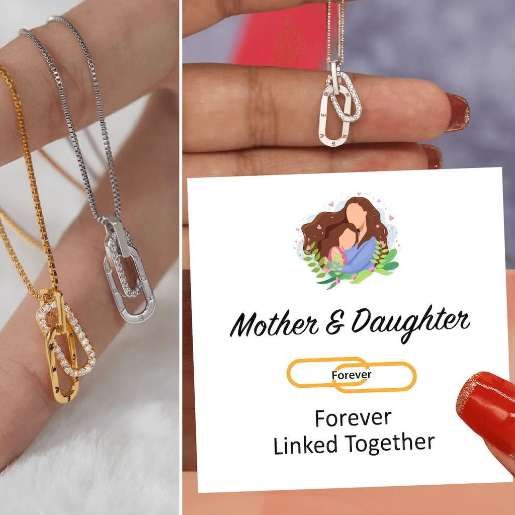 🎄Christmas Hot Sale✨"Mother & Daughter Forever Linked Together" Necklace