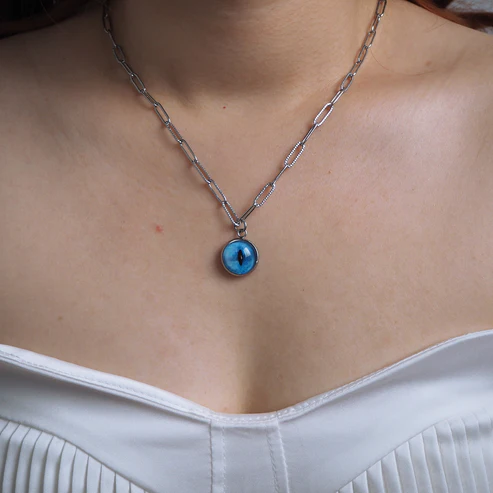 Custom Pet Eye Necklace