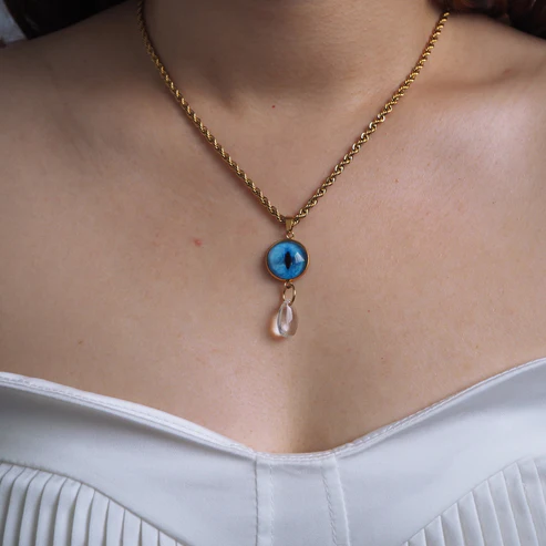 Custom Pet Eye Necklace