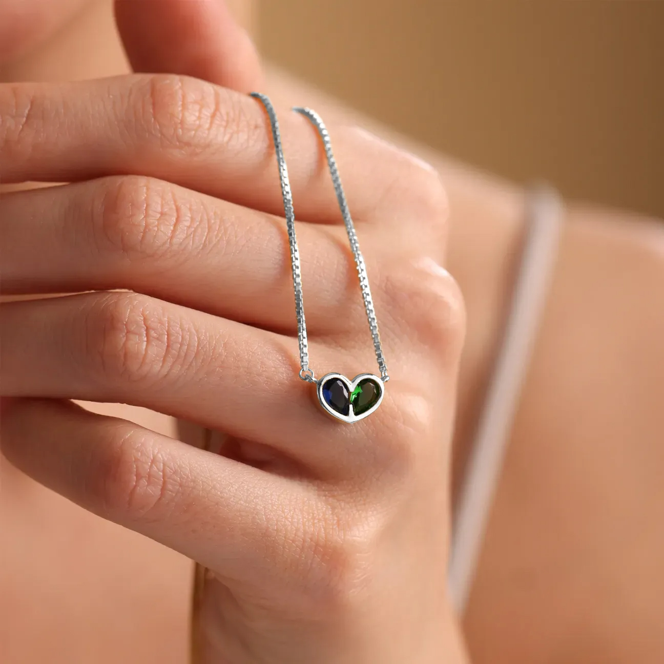 💝VALENTINE'S DAY PRE-SALE🎁FOREVER LINKED TOGETHER CUSTOM HEART BIRTHSTONES BRACELET