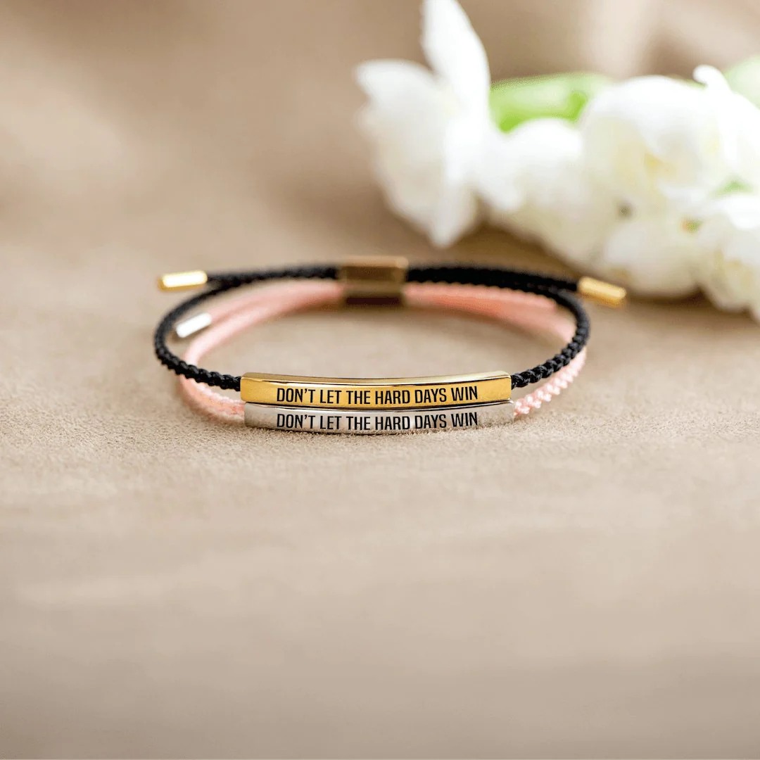 🌸MOTHER'S DAY HOT SALE💝DON'T LET THE HARD DAYS WIN BRACELET