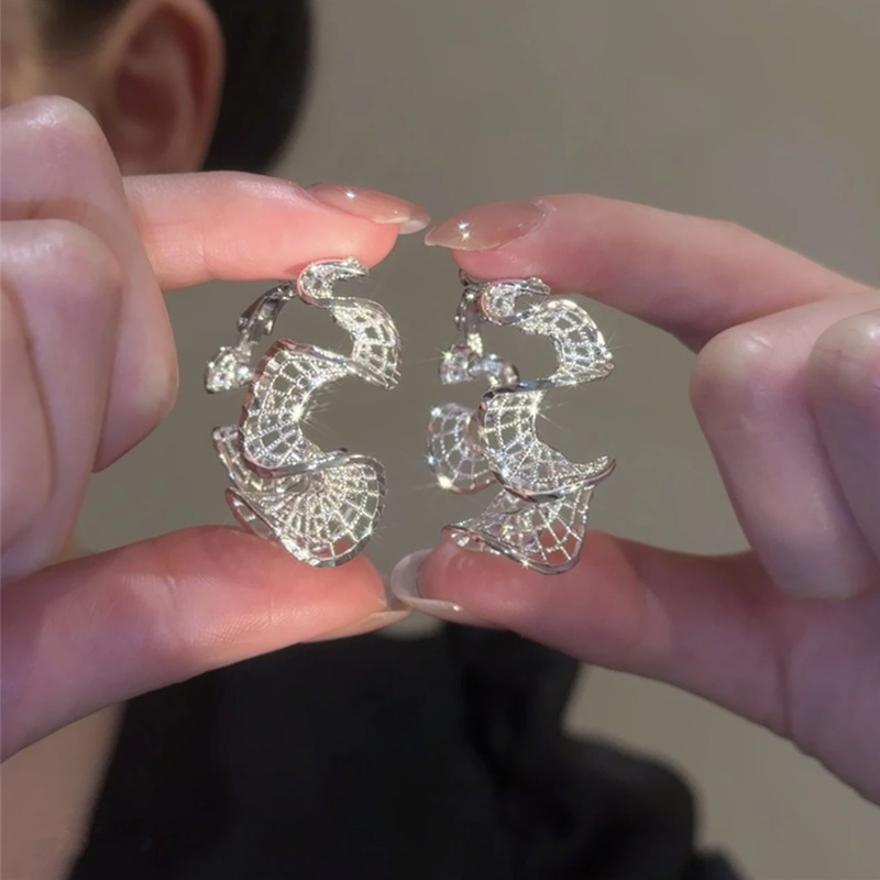 French Hollow Hoop Earrings