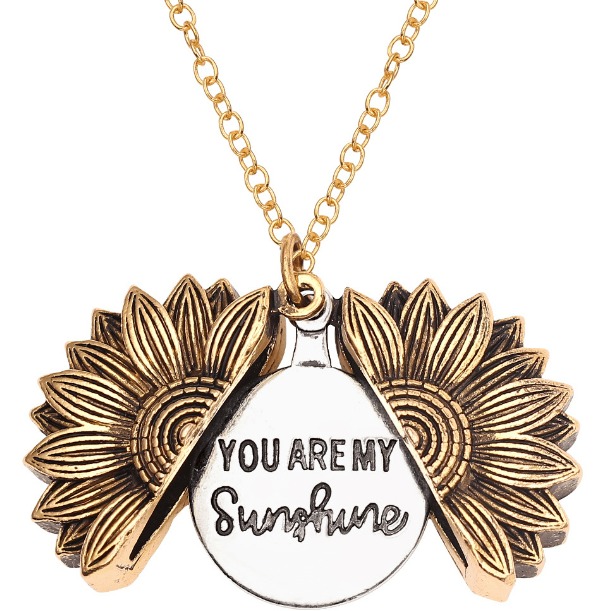🌻"You Are My Sunshine" Sunflower Necklace