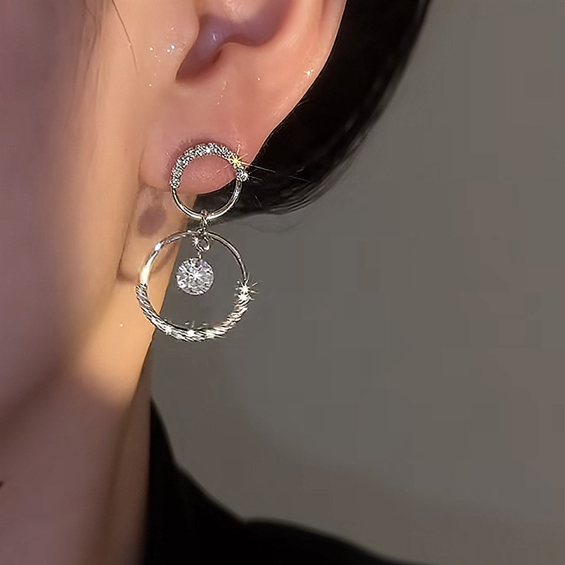 💝Valentine's Day Pre-sale🎁ITALIAN STYLE CRYSTAL HOOP EARRINGS