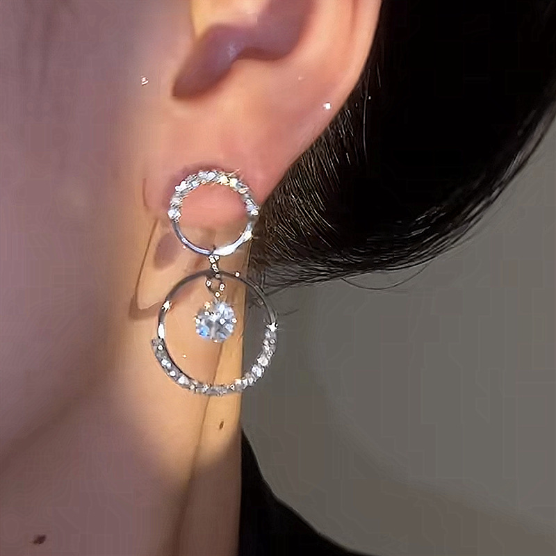 💝Valentine's Day Pre-sale🎁ITALIAN STYLE CRYSTAL HOOP EARRINGS