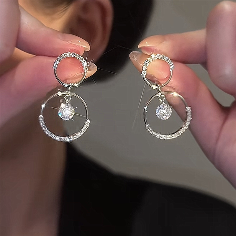 💝Valentine's Day Pre-sale🎁ITALIAN STYLE CRYSTAL HOOP EARRINGS