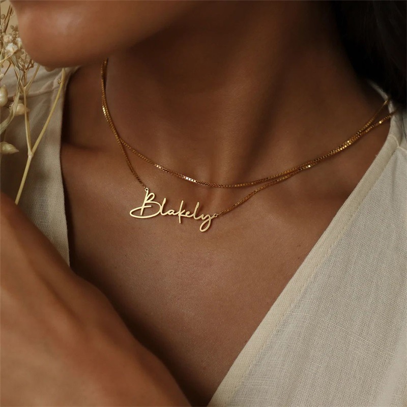 Minimalist Custom Name Necklace