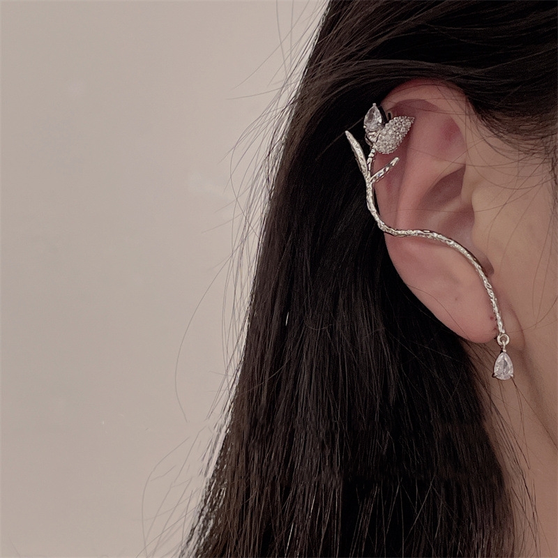 🌸Mother's Day Hot Sale✨French Style Rose Ear Cuff