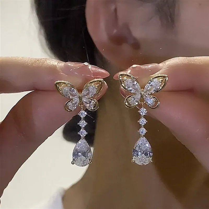 🎄CHRISTMAS PRE-SALE🎁 Crystal Butterfly Earrings