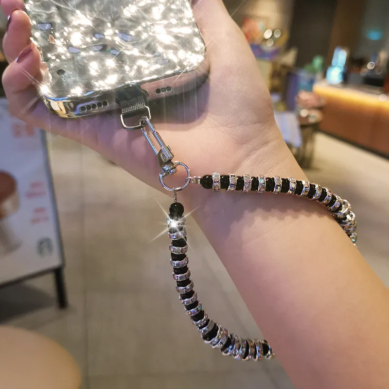 ✨Sparkling Diamond Square Rhinestone Phone Lanyard