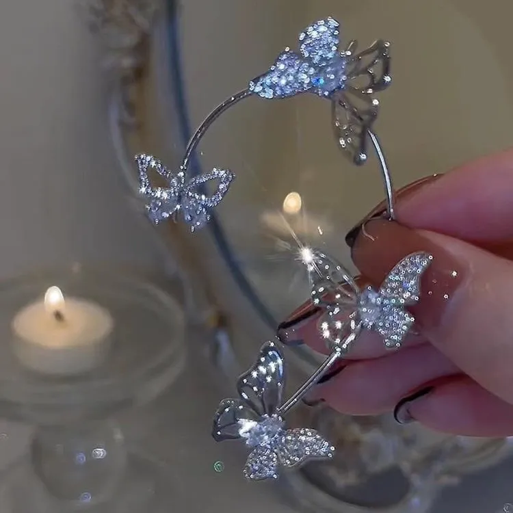🎁CHRISTMAS PRE SALE🔥-Super Sparkling Zircon Butterfly Earring