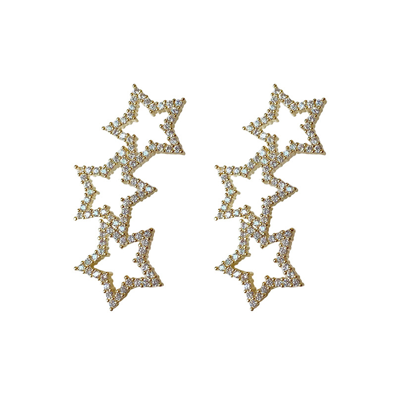 🎄CHRISTMAS HOT SALE✨Sparkling Diamond Star Earrings