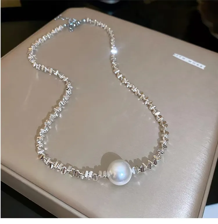 🎄CHRISTMAS HOT SALE✨SILVER PEARL NECKLACE