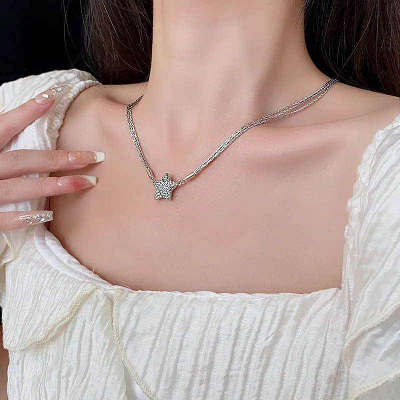 🎄Christmas Hot Sale✨Magnetic Star Patchwork Necklace