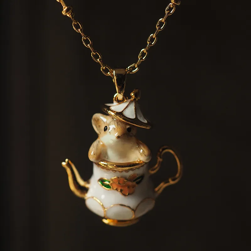 Mouse In My Teapot Earrings Set