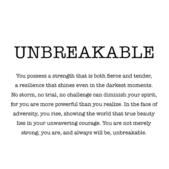 You Are Strong And Unbreakable Double Circle Necklace