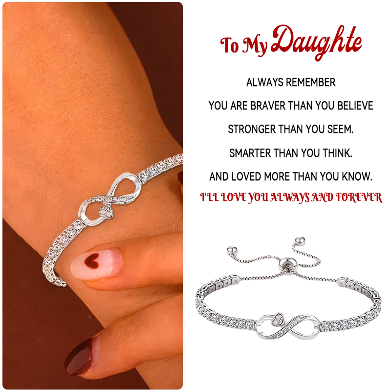 FOR DAUGHTER - I AM ALWAYS WITH YOU DIAMOND BRACELET